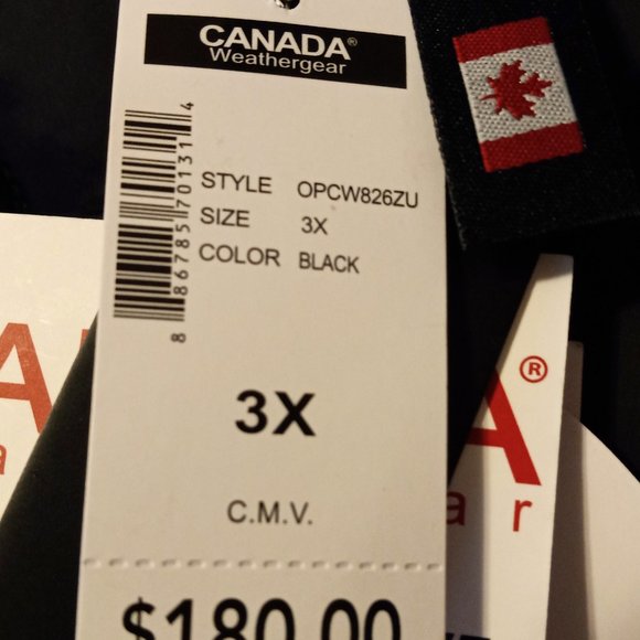 Canada Weathergear Men's 3XL Black Glacier Shield Vest - Picture 3 of 7